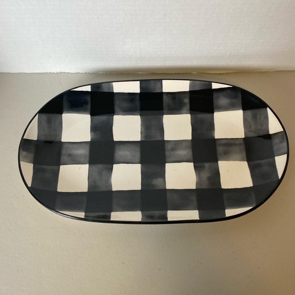 Kirkland’s Brushed Buffalo Plaid Snack Tray